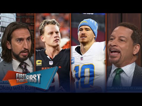 NFL Execs rank Burrow above Lamar, Herbert above Hurts — Do you agree? | FIRST THINGS FIRST