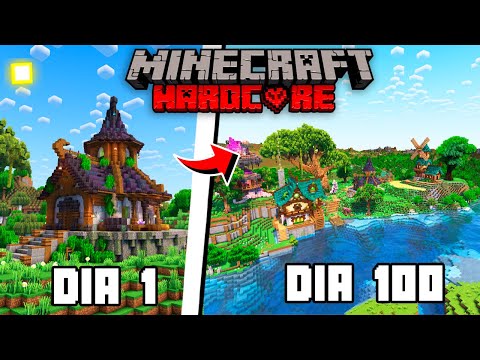 SOBREVIVI 100 DIAS CONSTRUÍNDO UM MUNDO FANTASY NO MINECRAFT HARDCORE