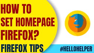 How To Set Homepage in Firefox Browser – Set Google as Homepage - 2020