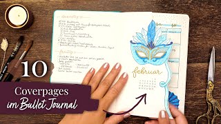 10 Bullet Journal Ideen für Coverpages 2022