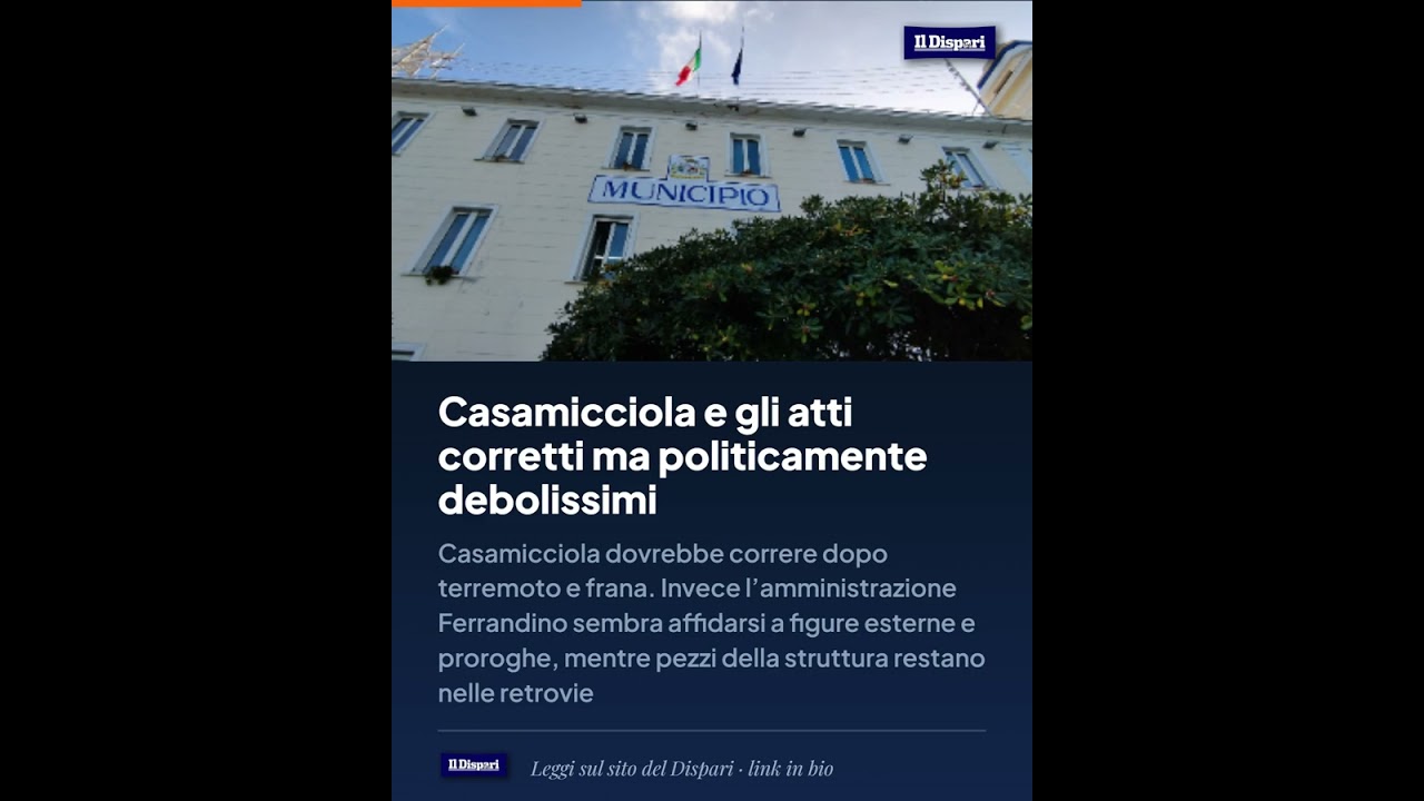 Casamicciola e gli atti corretti ma politicamente debolissimi