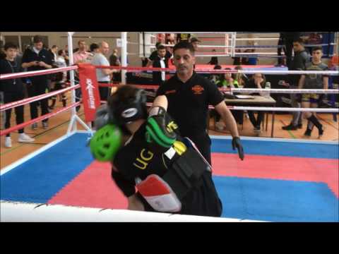 2017-05-06 ISKA DM Tyler Felde- Sugambrer Fightclub -46Kg  Muay Thai Sieg im Finale
