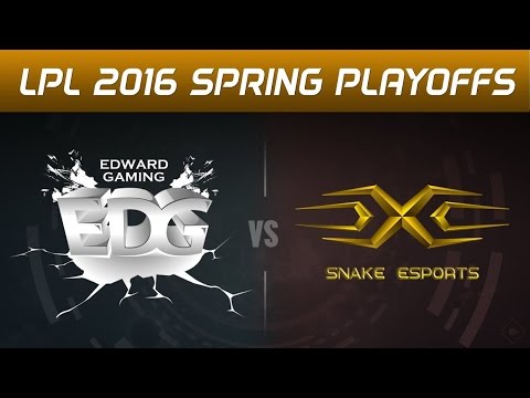 LOL EDG vs SS Game 1 Highlights LPL SPRING 2016 PLAYOFFS QUARTER #2 EDward Gaming vs Snake eSports