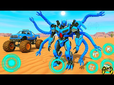 Robot Games 3d 2025 - Flying Robot Car - Monster Truck Transformation Part 6 - Android Gameplay
