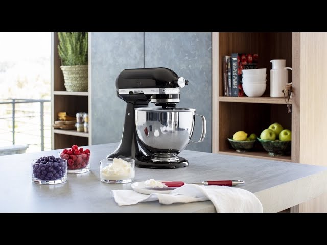 KitchenAid Artisan Stand Mixer with 4.8L & 3L Bowls in Almond Cream