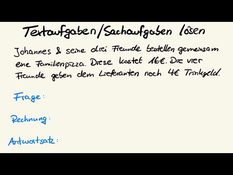 Textaufgaben verstehen und lösen in der Grundschule. Zwei einfache Beispiele für Sachaufgaben