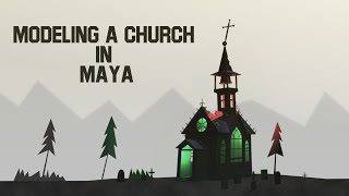 Modeling a broken church in maya.