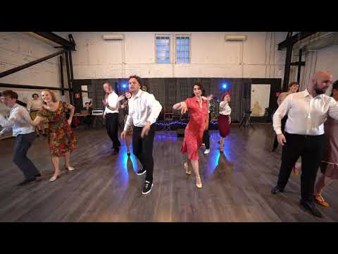Yana and Vasiliy Lindy Hop Groups Performance — Moten Swing