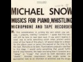 Michael Snow - Snow Variations on Darn It
