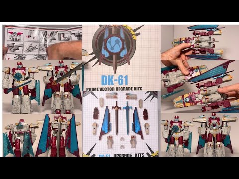 DNA design upgrade kit DK 61 transformers legacy Vector prime, instruction video comparison & review
