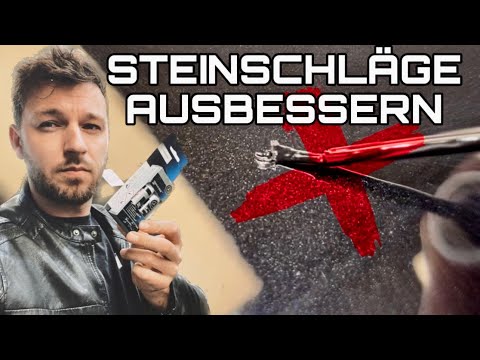 Repair stone chips with a touch-up pen like a pro! Vehicle detailing Mercedes C43 AMG