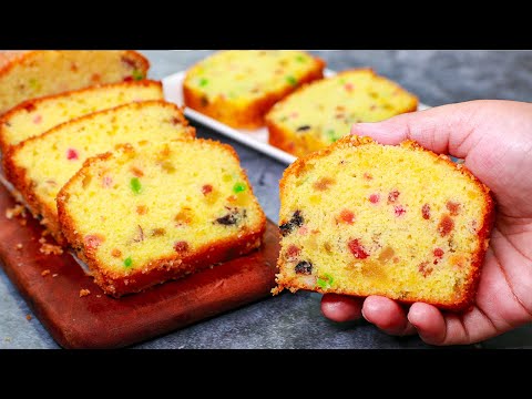 Bakery Style Dry Fruit Cake | Vanilla Fruit Cake Recipe | Yummy