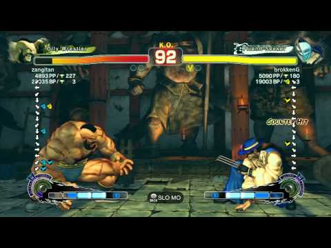 SSF4 AE 2012: Zangitan (Zangief) vs brokkenG (Claw) - Xbox Live Ranked Match