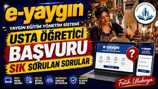 sık sorulan sorular - usta öğretici başvuruları