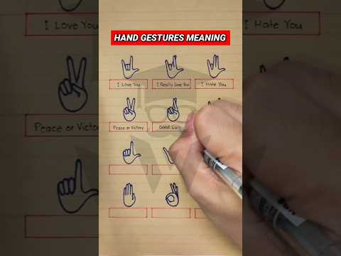Different Hand Gestures & Their Meanings
