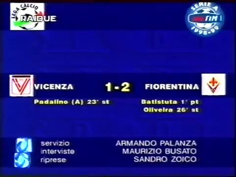 1998-99 (2a - 20-09-1998) Vicenza-Fiorentina 1-2 [Batistuta,Aut.Padalino,Oliveira] Servizio D.S.Rai2