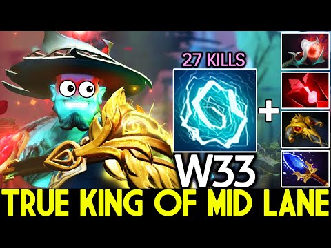 W33 [Storm Spirit] True King of Mid Lane No Mercy 27 Kills Dota 2