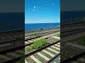 Genova To Rapallo Italia Italy Train Trainvideo Journey View Sea Summer Travel Enjoy