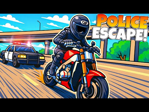 INSANE MOTORCYCLE POLICE ESCAPE! - BeamNG Drive