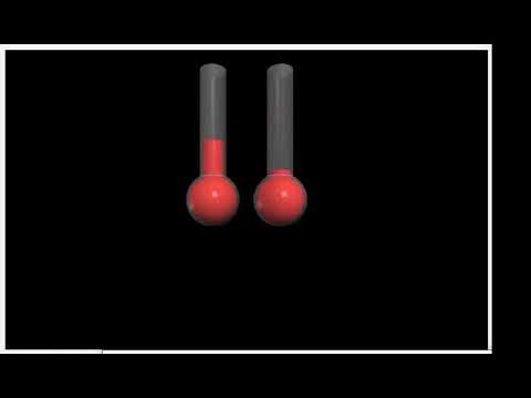Vpython 2 Thermometers Simulation