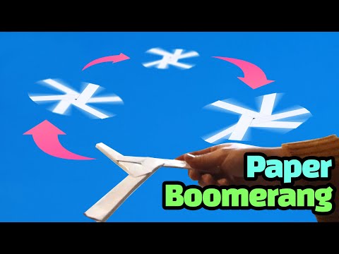Boomerang Origami | How to make paper boomerang #easyorigami #papercraft #paperboomerang