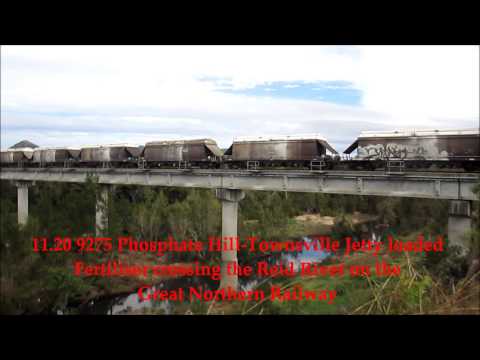 Australian Trains - North Queensland rail action around Townsville June 15th, 2014