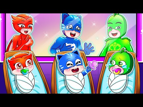 Brewing Cute Baby - Cute Pregnant Funny Stories Animation - Catboy's Life Story - PJ MASKS 2D