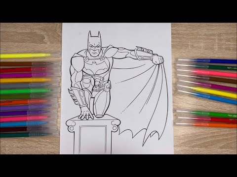 Superhero Batman coloring book\ Superhero Batman coloring page