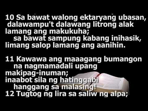 Isaias 5 NARRATED by Lorenzo Rellosa