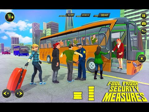city coach bus driver extreme bus simulator 2019 ; Android gameplay PART1