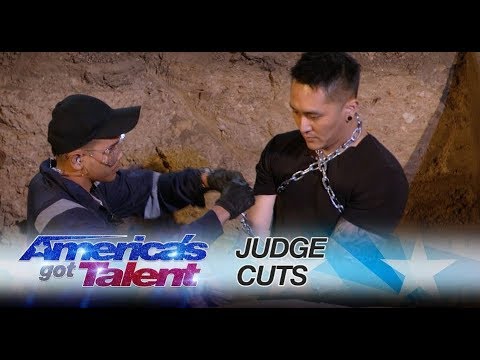 Demian Aditya: Escape Artist Attempts Deadly Performance - America's Got Talent