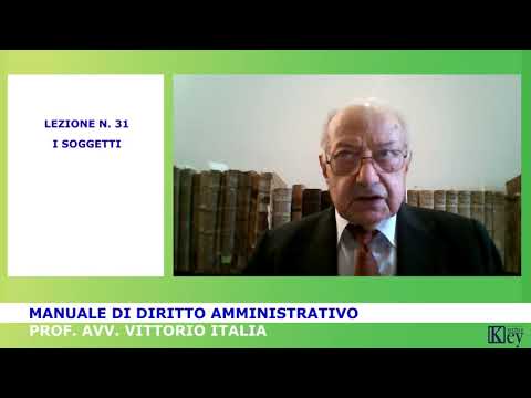 Manuale di Diritto amministrativo - Lezione 31 - I soggetti