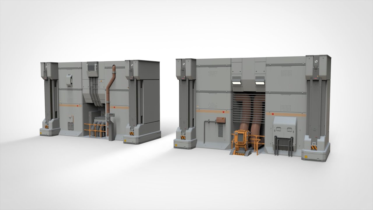Entorno modular de ciencia ficci&oacute;n 11 Modelo 3D