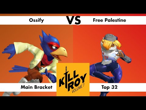 Kill Roy Vol. 7 - Ossify (Marth) Vs. Free Palestine (Sheik) - Melee Singles - Top 32