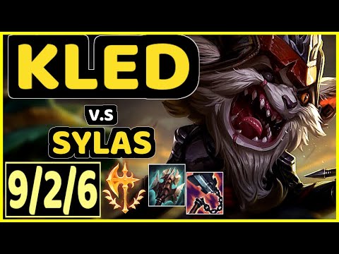 KLED vs SYLAS - 9/2/6 KDA TOP GAMEPLAY - NA Ranked MASTER