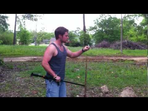 Cold Steel Blowgun Stun Dart Demo.