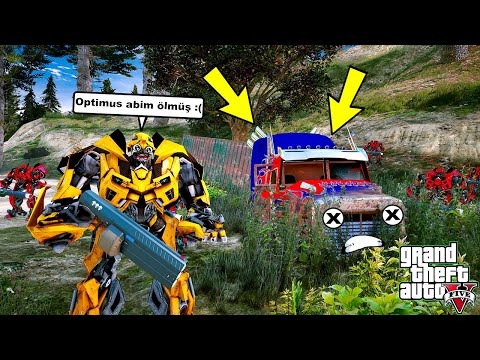 BUMBLEBEE OPTİMUS PRİME'NİN ÖLDÜĞÜNÜ ÖĞRENİYOR! 😭- GTA 5