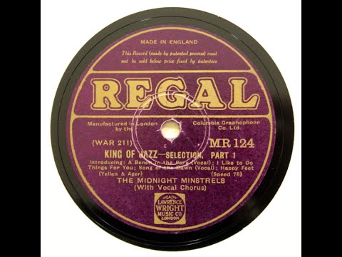 Midnight Minstrels (Debroy Somers) "King of Jazz Selections -- Parts 1 & 2" Paul Whiteman (1930)