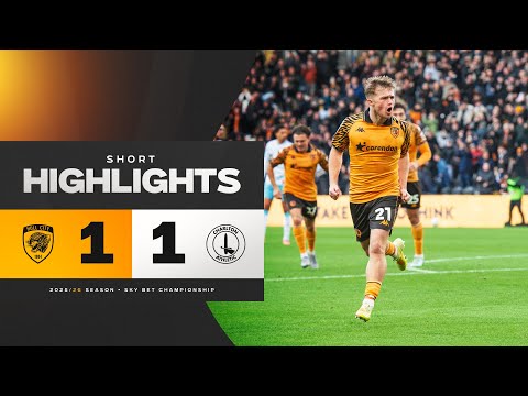 Hull City 1-1 Charlton Athletic | Short Highlights | Sky Bet Championship