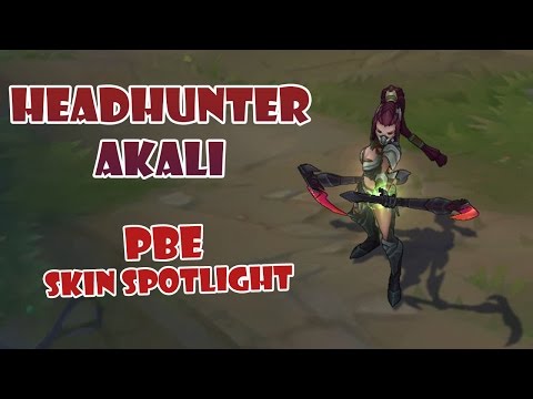 HEADHUNTER AKALI - NEW SKIN | LUSOR SKIN SPOTLIGHT (PBE)