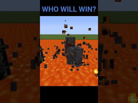 Epic Lava Battle: Obsidian Golem vs Netherite Golem