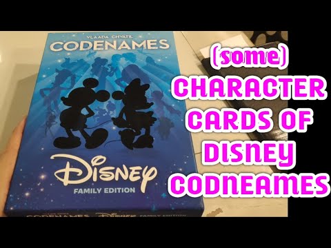 Codenames, Disney Family Edition, looking at pics