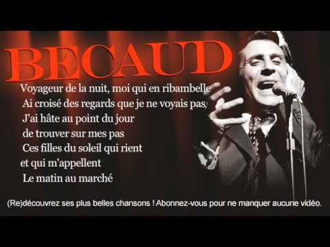 Gilbert Bécaud - Les marchés de Provence - Paroles (Lyrics)