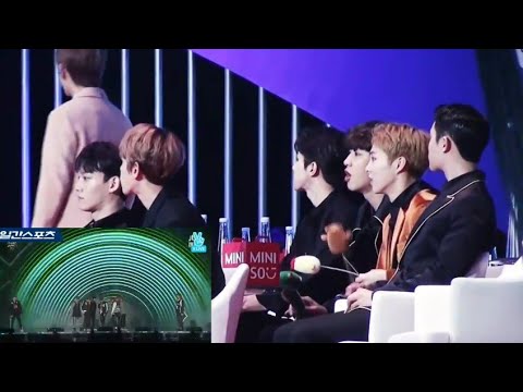 EXO REACTION NCT 127_-_소방차 Firetruck + 무한적아 Limitless [170114 Golden Disk Awards]