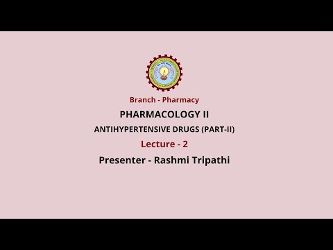 Antihypertensive Drugs (Part-2)