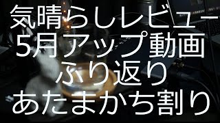 気晴らしレビュー 5月アップ動画 ふり返り 頭かち割り BLACK NIKKA Deep Blend IKEASKAFTET ROLLSBO Kibarashi Review May