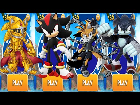 Dash with Tails Nine vs Excalibur Sonic vs Shadow vs Werehog - Run Gameplay