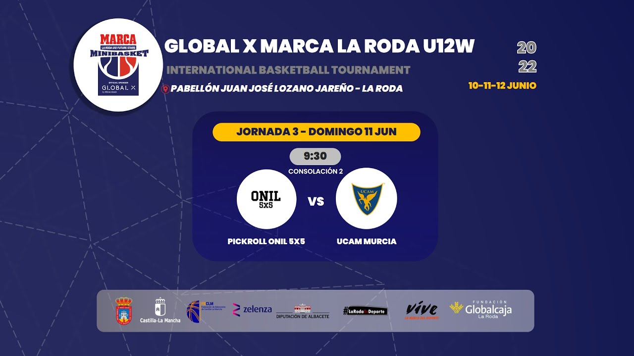 U12F - PICKROLL ONIL 5X5 vs UCAM MURCIA.- Global X MARCA La Roda U12W. Torneo Future Stars 2022