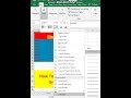 #shorts How to change Border style & Color Font Group home tab in Microsoft Excel 2016 #msexcel
