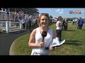 Hayley Moore - At The Races presenter amazingly catches loose horse